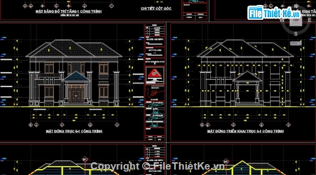 Biệt thự,Biệt thự 2 tầng 12.72x13.8m,biệt thự 2 tầng